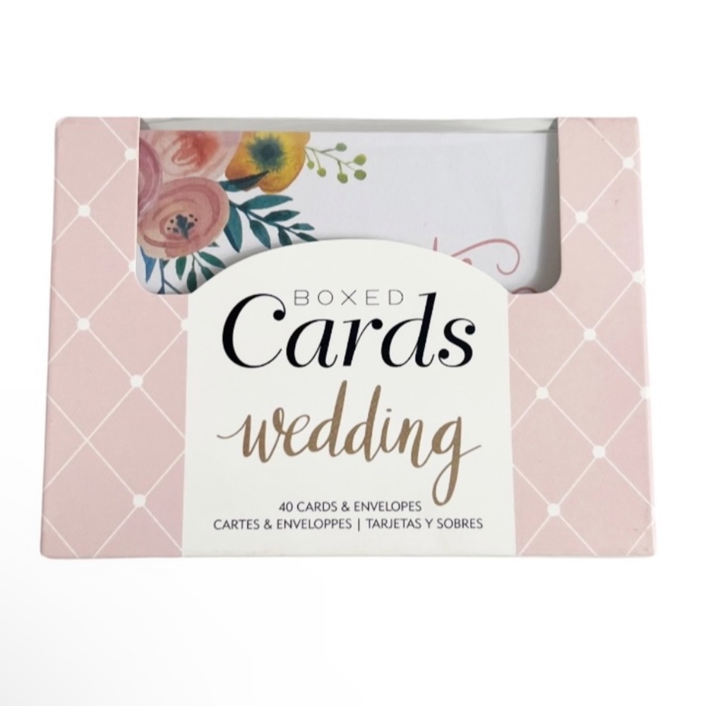 NEW 40 Wedding Cards & Envelopes Set